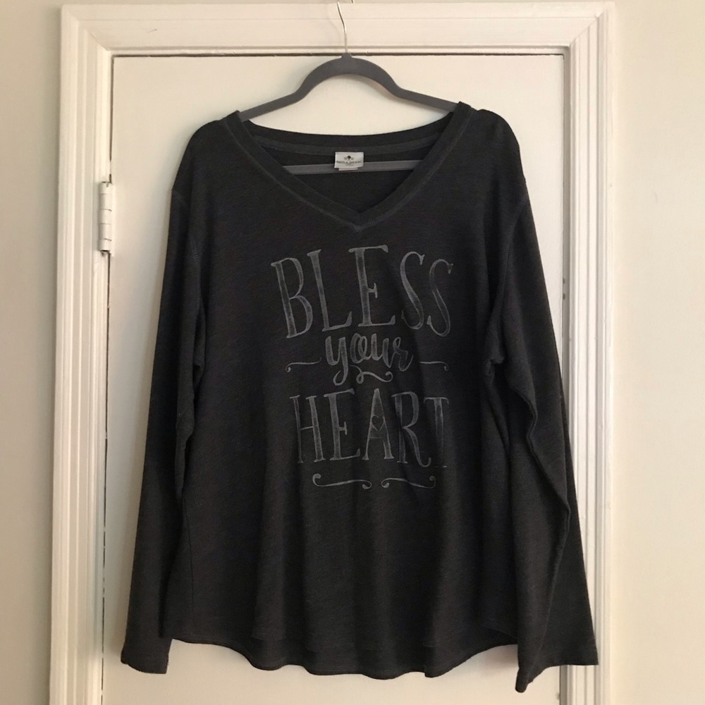 Charcoal Grey V-neck